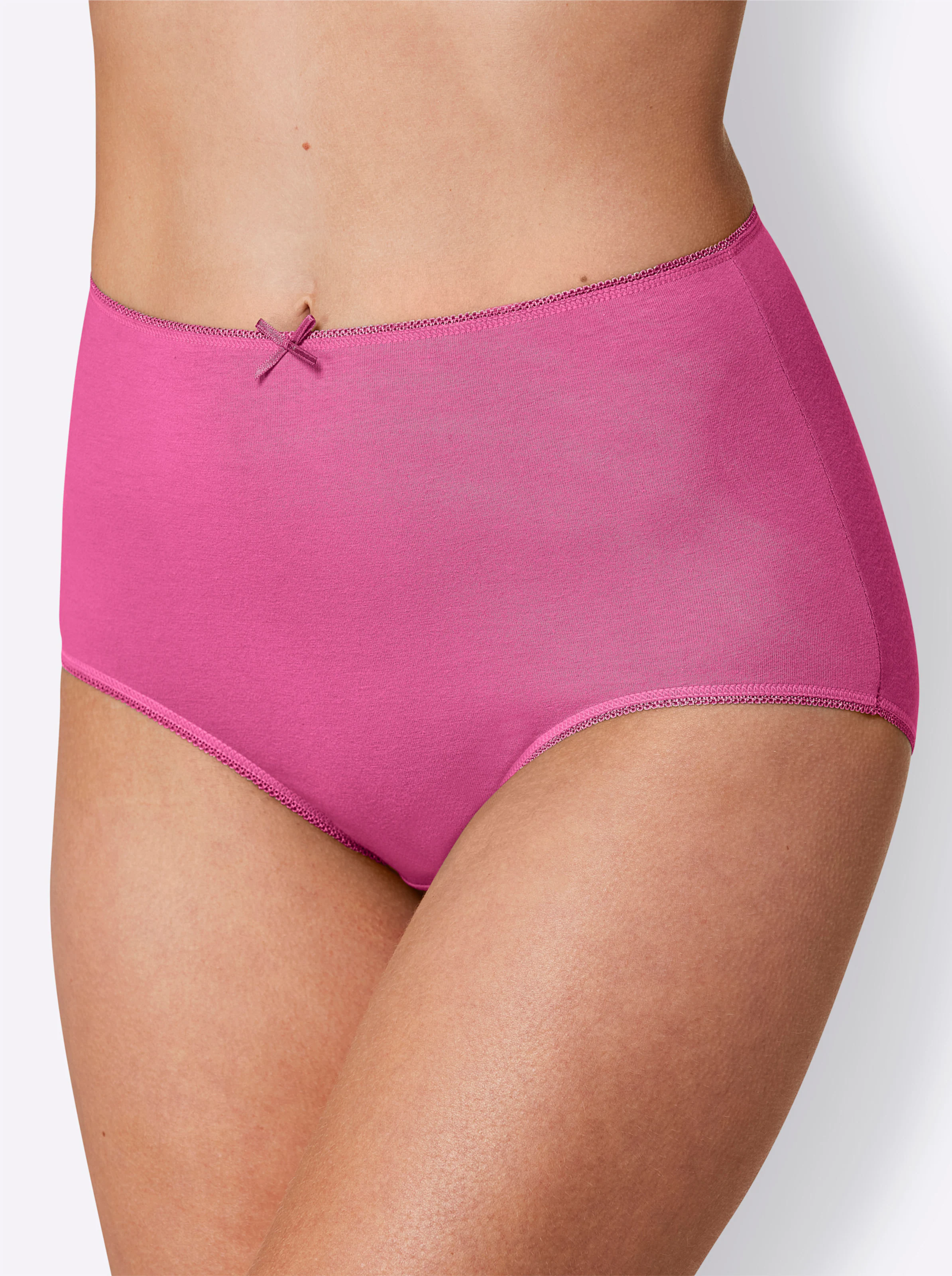wäschepur Taillenslip in weiß + magenta + marine + jade
