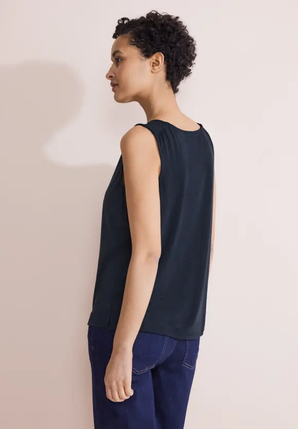 Top im Seiden Look - deep blue