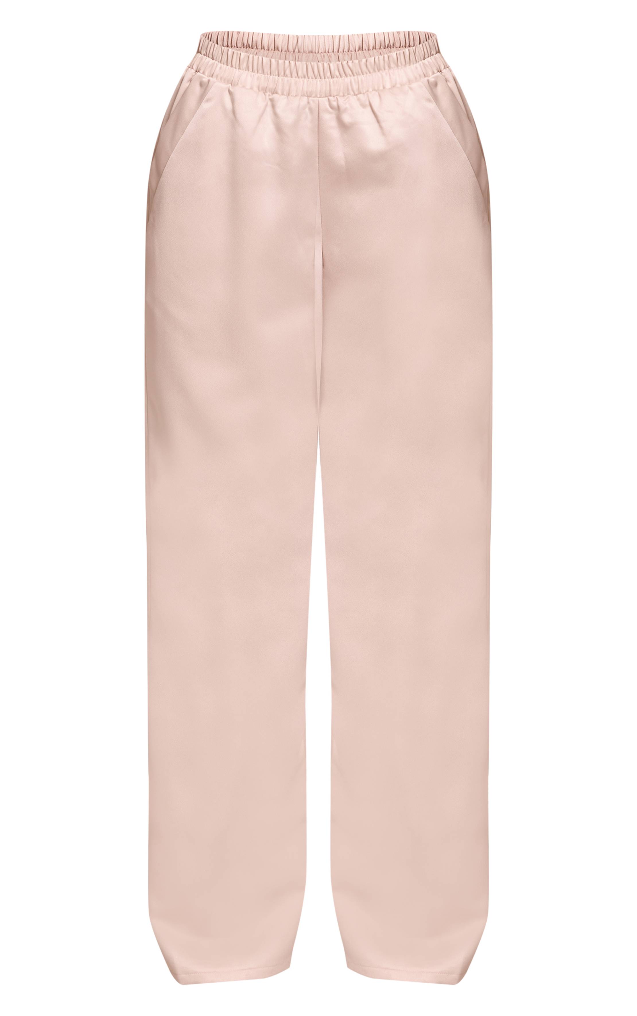 Huître Pantalon Large En Satin