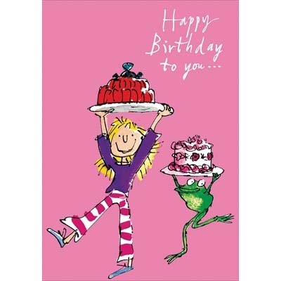Birthday Time For Cake Card