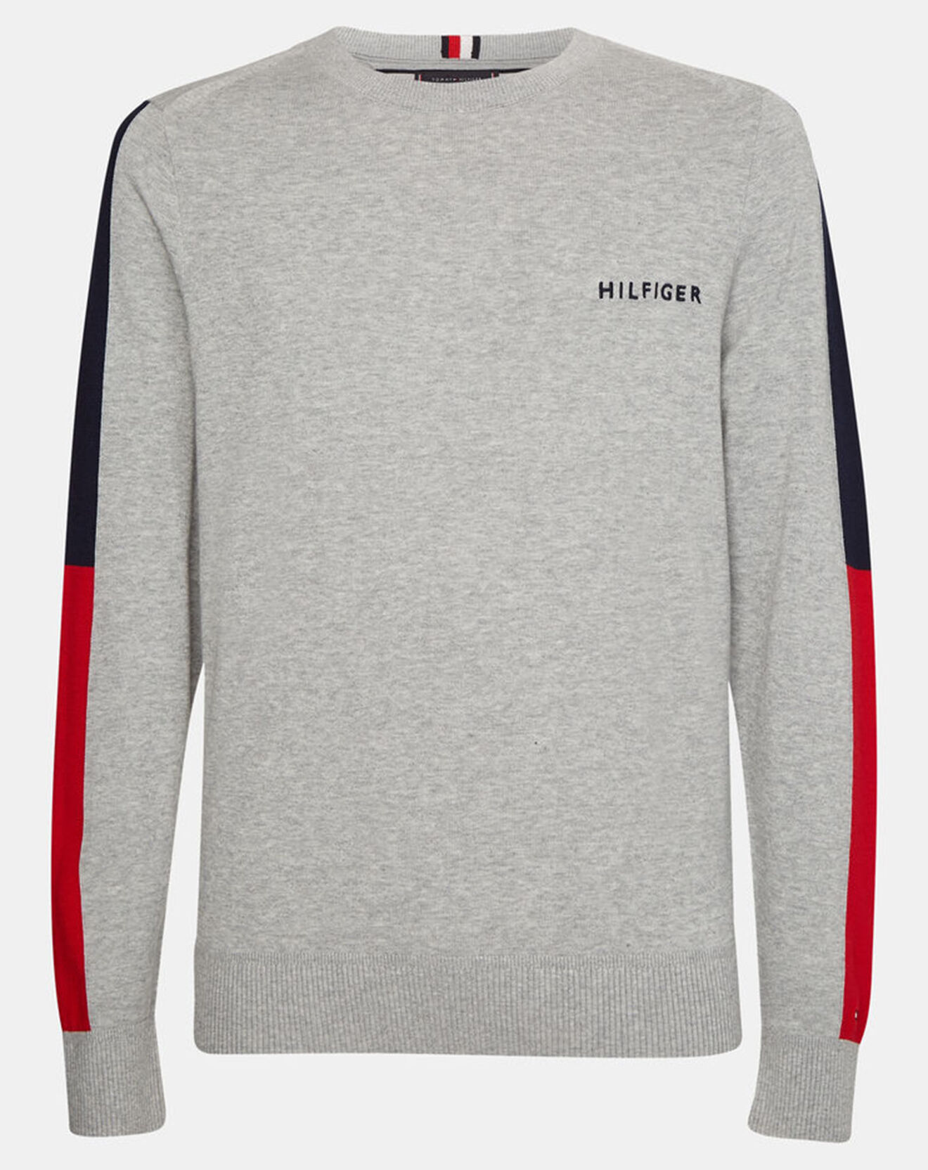 Tommy Hilfiger Sweat Colourblock col rond gris