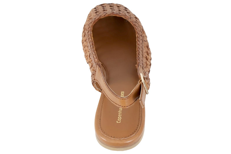 COPENHAGEN SHOES ASTHESEA SLINGBACK I BRUNT FLETTET SKIND