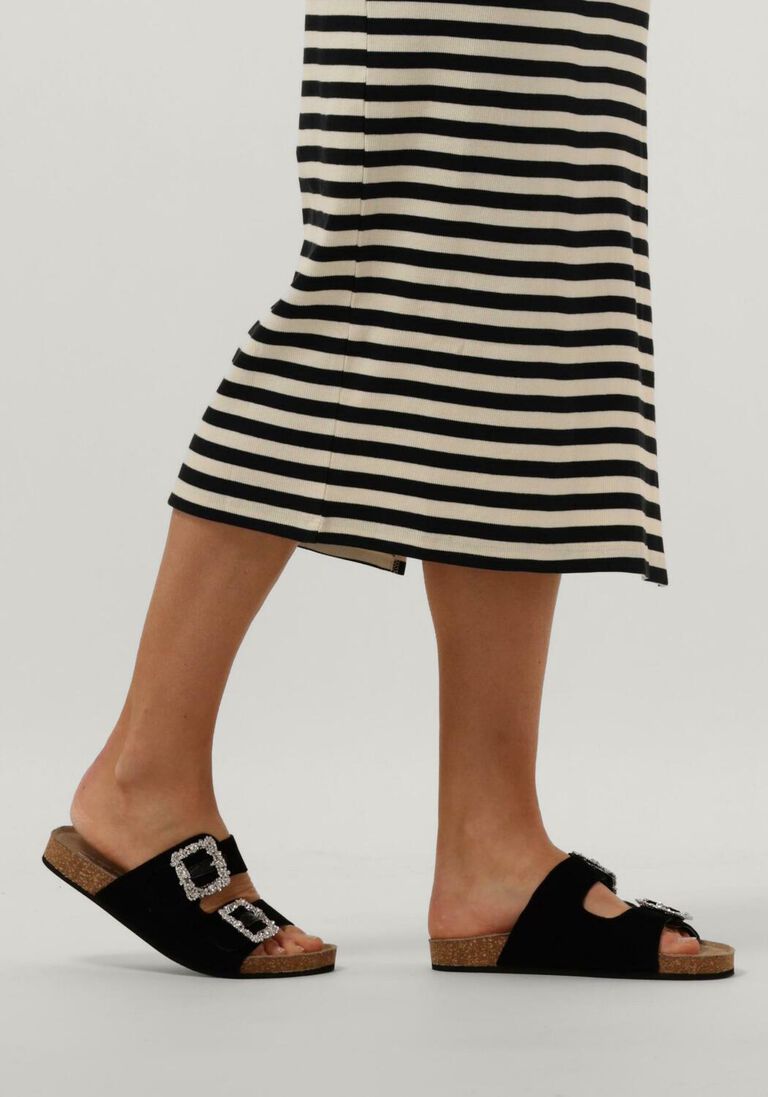 zwarte elena iachi slippers s63
