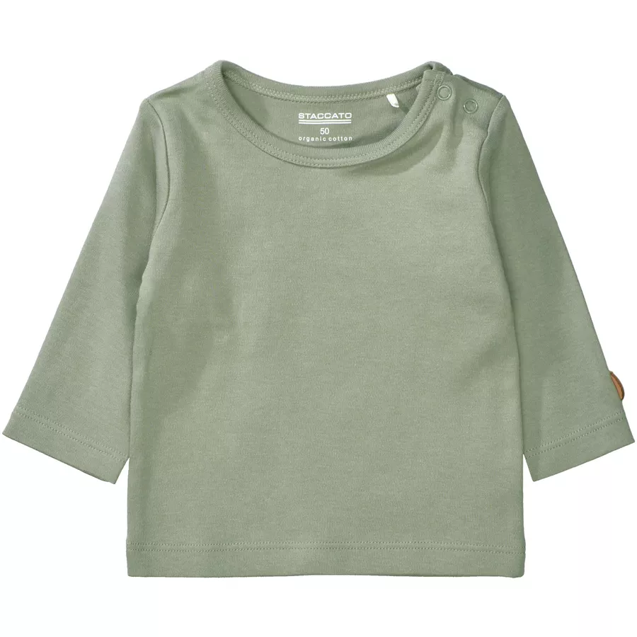 Staccato Strampler+Shirt stone melange gemustert
