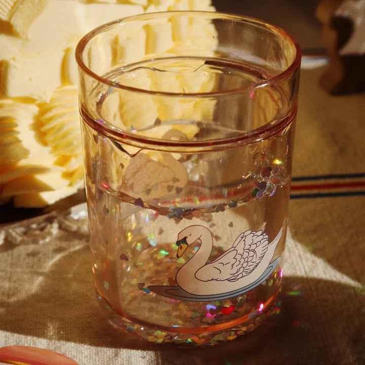 Konges Sløjd - Glitzertasse, rainbow bow (2er-Set)