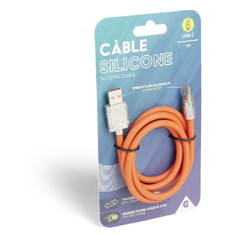 Câble USB-C 1m en silicone
