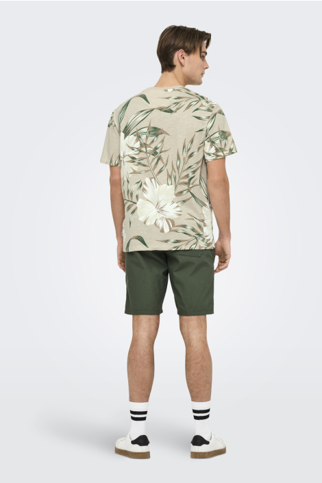 Only & Sons beige heren t-shirt
