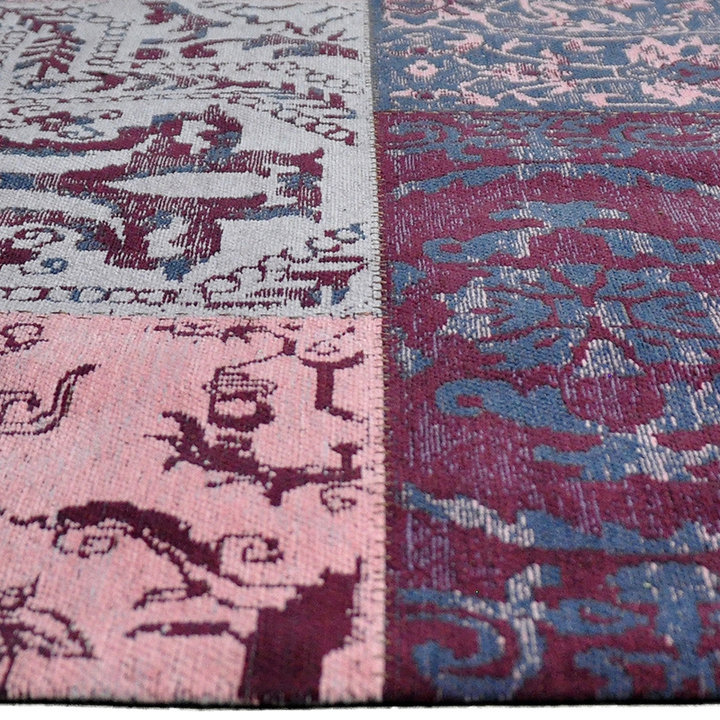 Patchwork vloerkleed - Delany Roze | Kunstzinnig