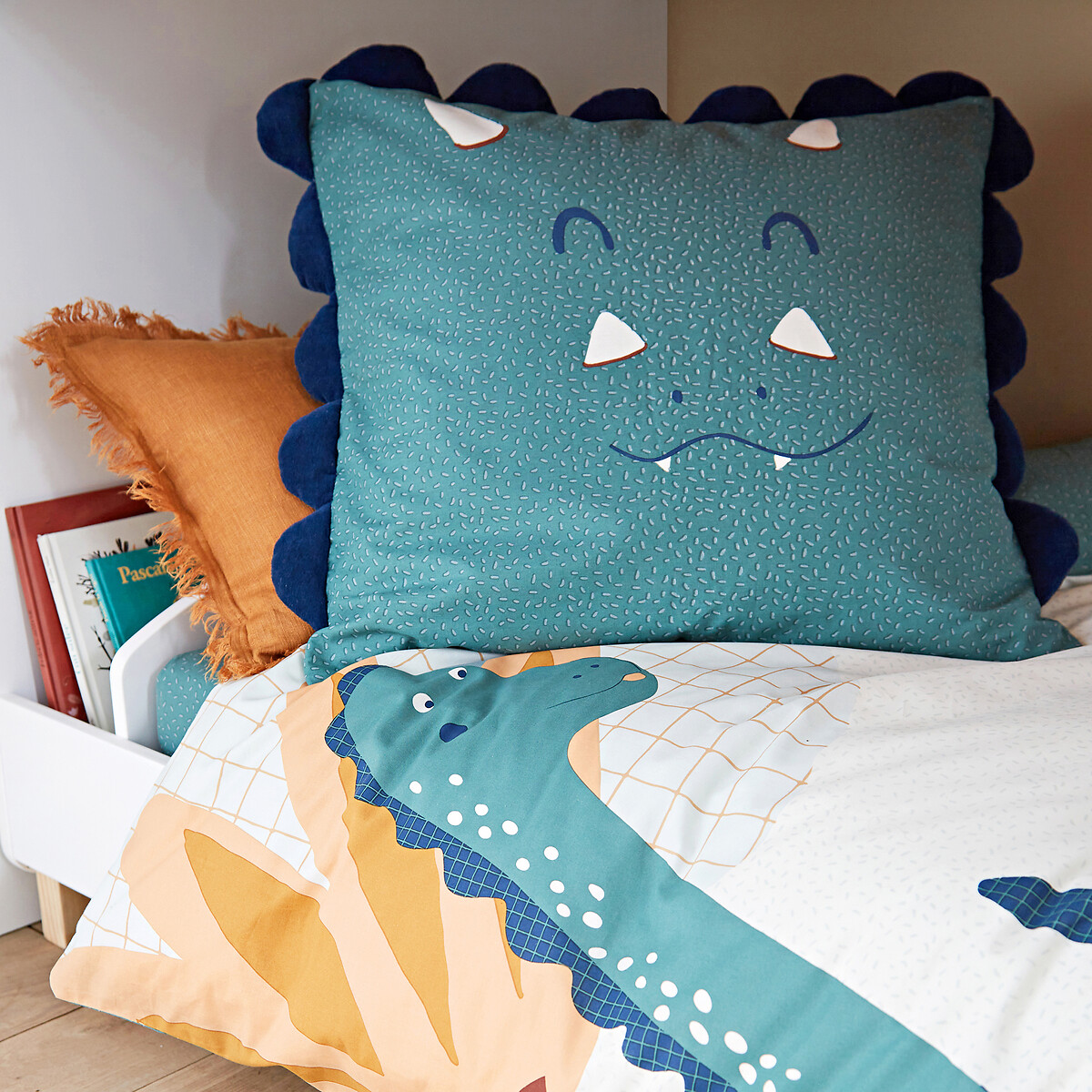 LA REDOUTE INTERIEURS<br>Fronha de algodão, Little Dino