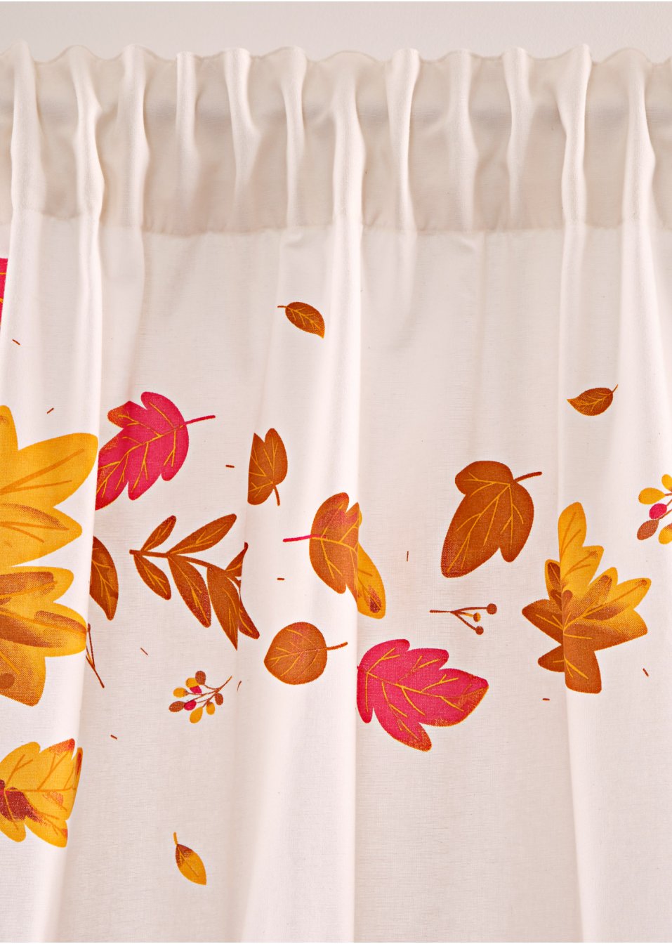 Panneau en coton avec imprimé feuilles (1 pce.)