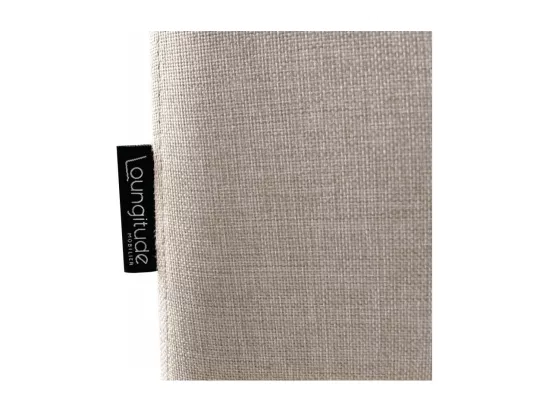 Canapé d'angle gauche convertible Paola 4 places avec coffre en tissu - Beige - L261 x P198 x H80cm - Loungitude
