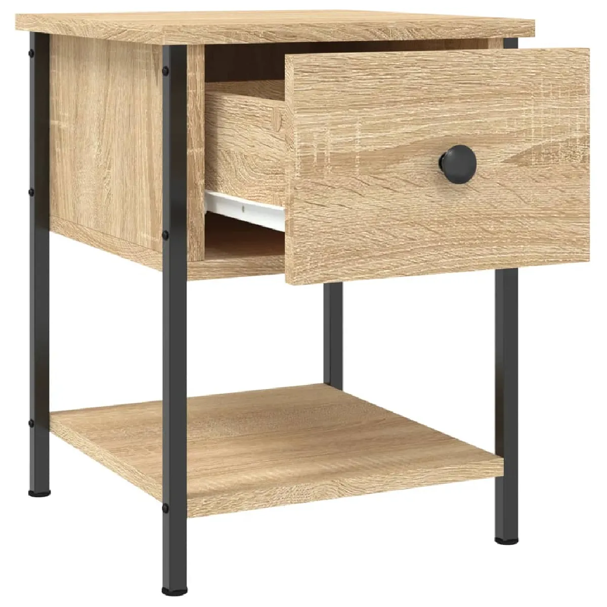vidaXL Table de chevet chêne sonoma