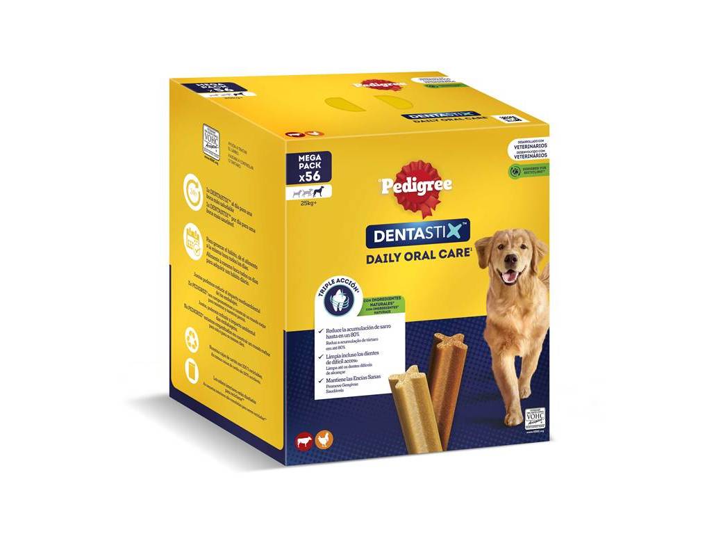 SNACK CÃO DENTASTIX PEDIGREE RAÇA GRANDE 2.16 KG 56 UN