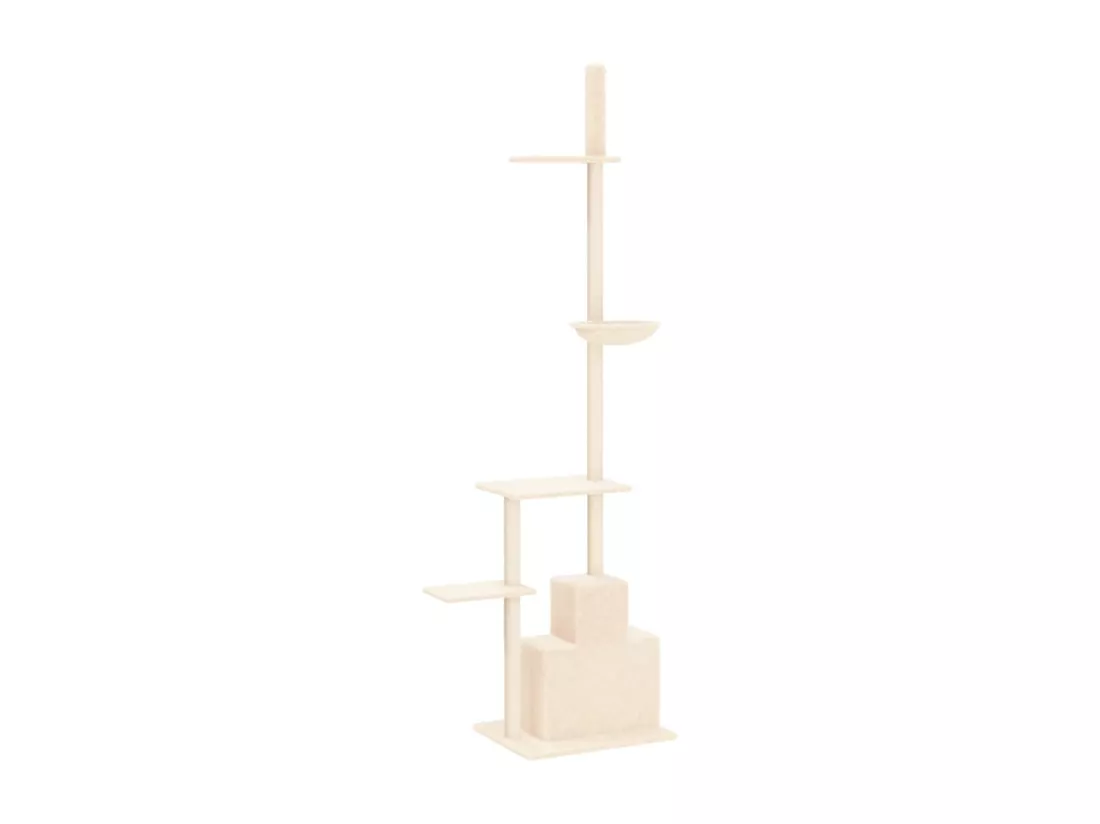 Arbre à chat du sol au plafond Crème 250,5-276,5 cm