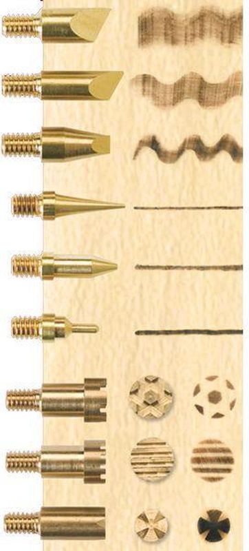 Pebaro Houtbrander Set 0260 - Basis - 9 opzetstukken