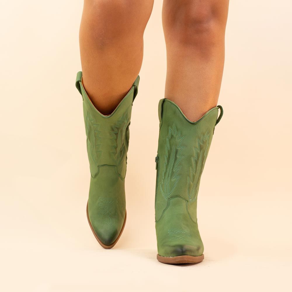 La Pintura cowboyboots Varsy groen