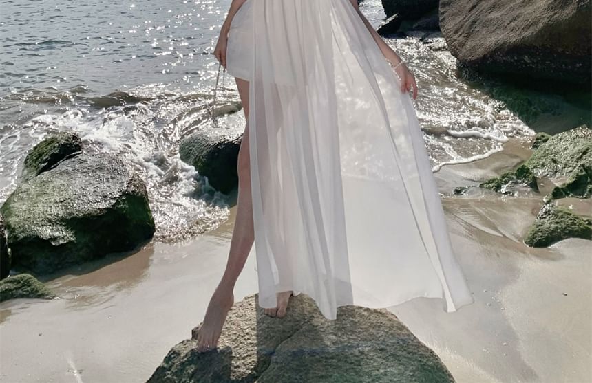 JIYON - Strapless effen rompertje