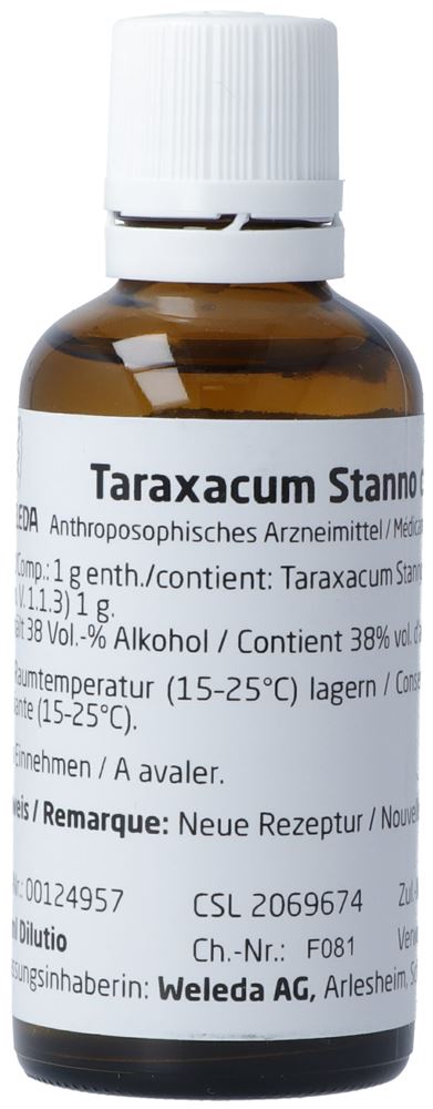 Weleda Taraxacum Stanno cultum Dil 2 D 50 ml