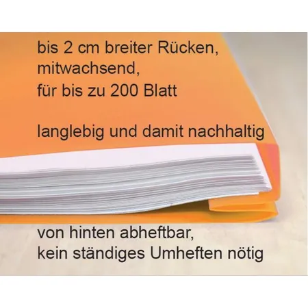 FLVG Schnellhefter orange, DIN A4 - Edition Onkel Schwerdt