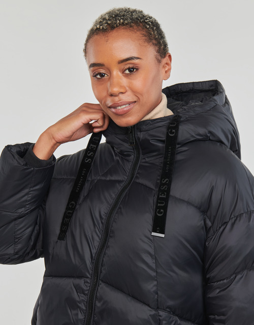 Guess - LETIZIA HOODED PUFFA - Noir