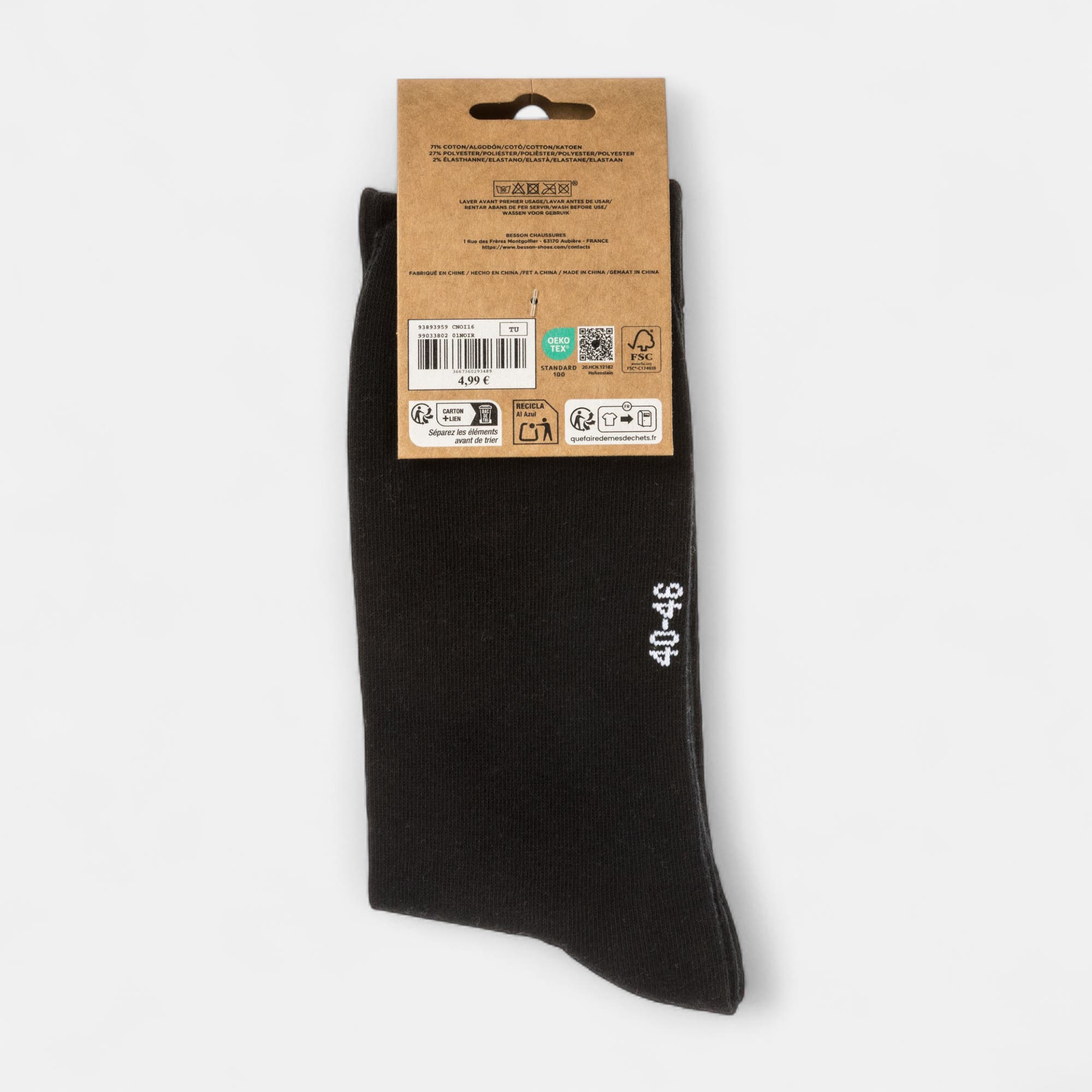 Chaussettes Homme noir