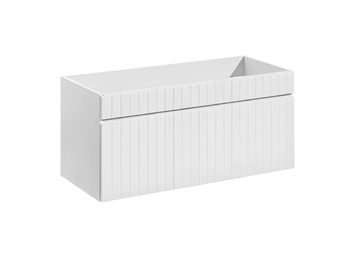 Meuble sous lavabo de salle de bain | AREA BLANC | L.100 - H.46 - P.45,6