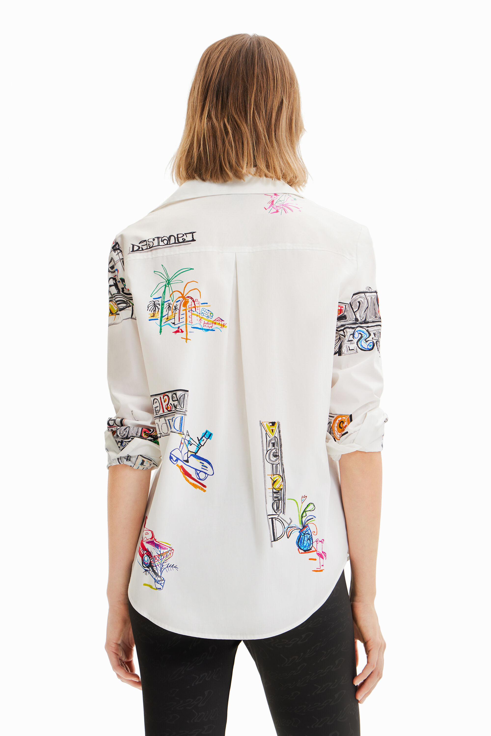 Chemise manches longues illustrations