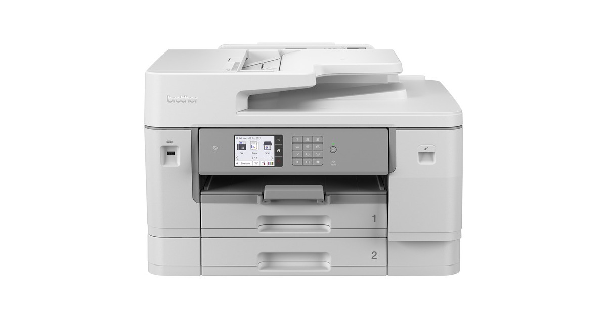BrotherMFC-J6955DW all-in-one inkjetprinter met faxfunctie  (Grijs, Scannen, Kopiëren, Faxen, LAN, Wi-Fi)