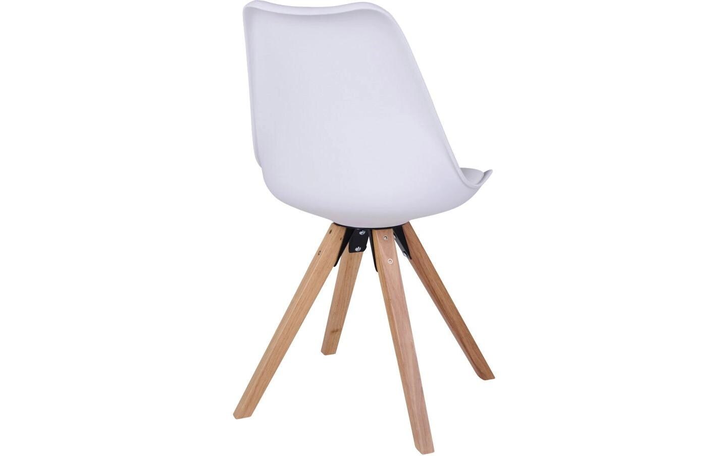 Stuhl Bergen 2 Stück, 86 x 55 cm, Braun/Weiss<br>Esszimmerstühle