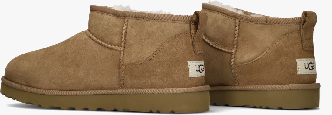 cognac ugg vachtlaarzen m classic ultra mini