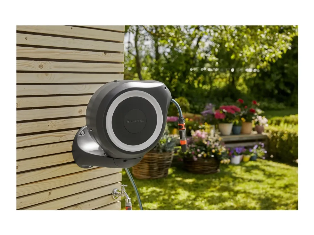 Gardena VÆGSLANGEBOKS ROLL-UP S HVID 20 MTR