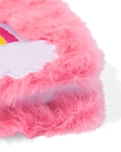 carnet 7.5x9.5cm fluffy arc-en-ciel