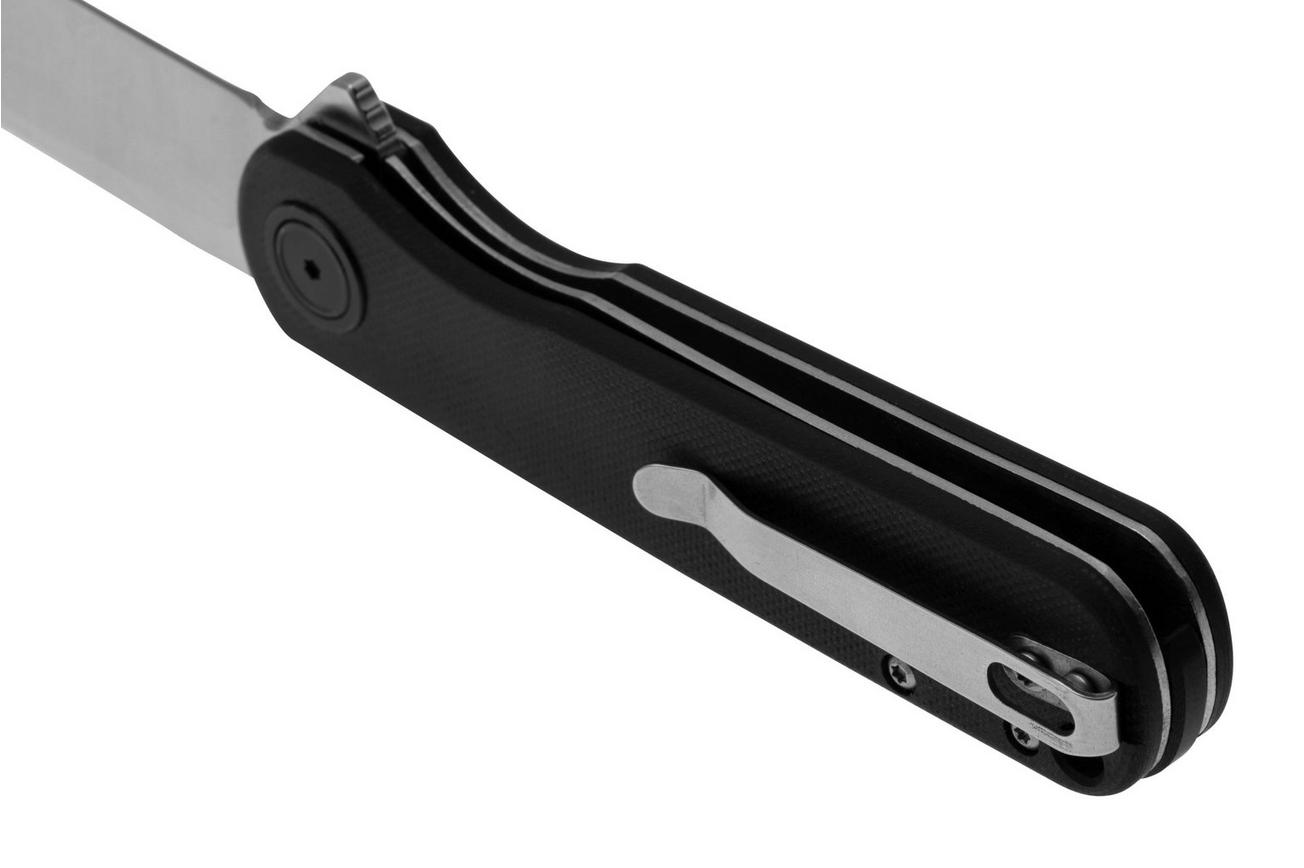 Böker Magnum Braddock 01SC088 Satin 440B, Black G10, zakmes