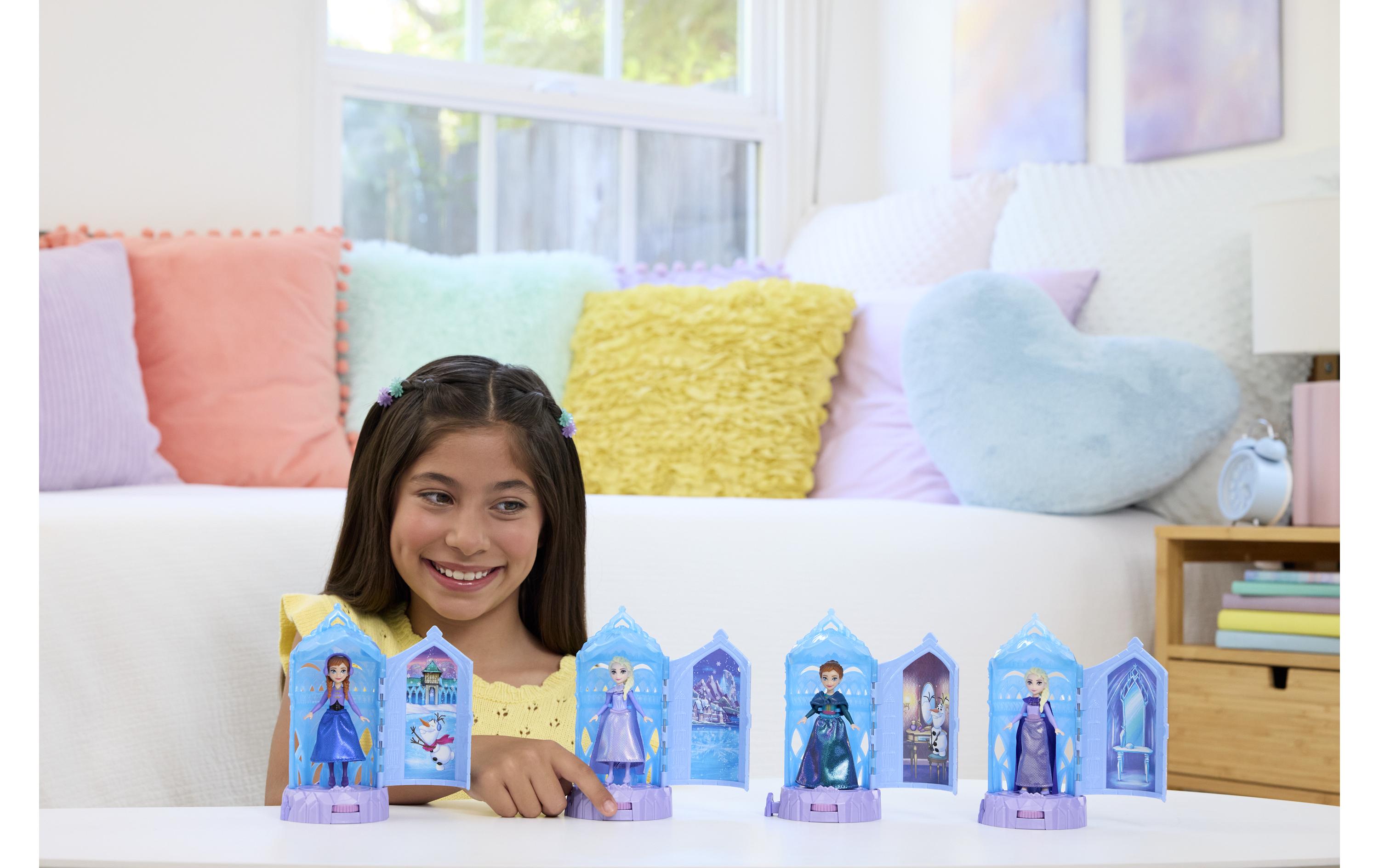Spielset Eiskönigin Eisschloss-DrehüberraschungSpielset mit kleiner Puppe