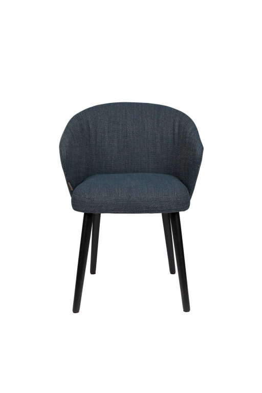Dutchbone Waldo eetkamerstoel blauw