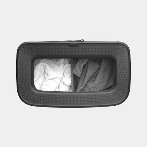 Bo Wasbox Hi, 2 x 45 liter, kunststof deksel - White