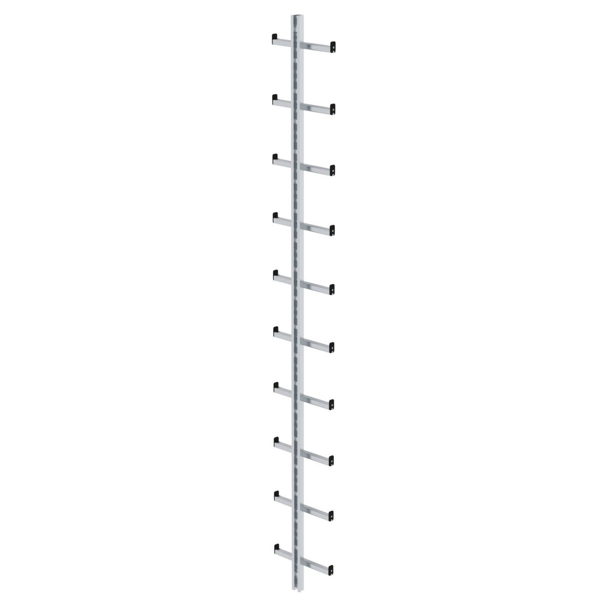 MUNK enkelvoudige ladder, aluminium, lengte 2,80 m