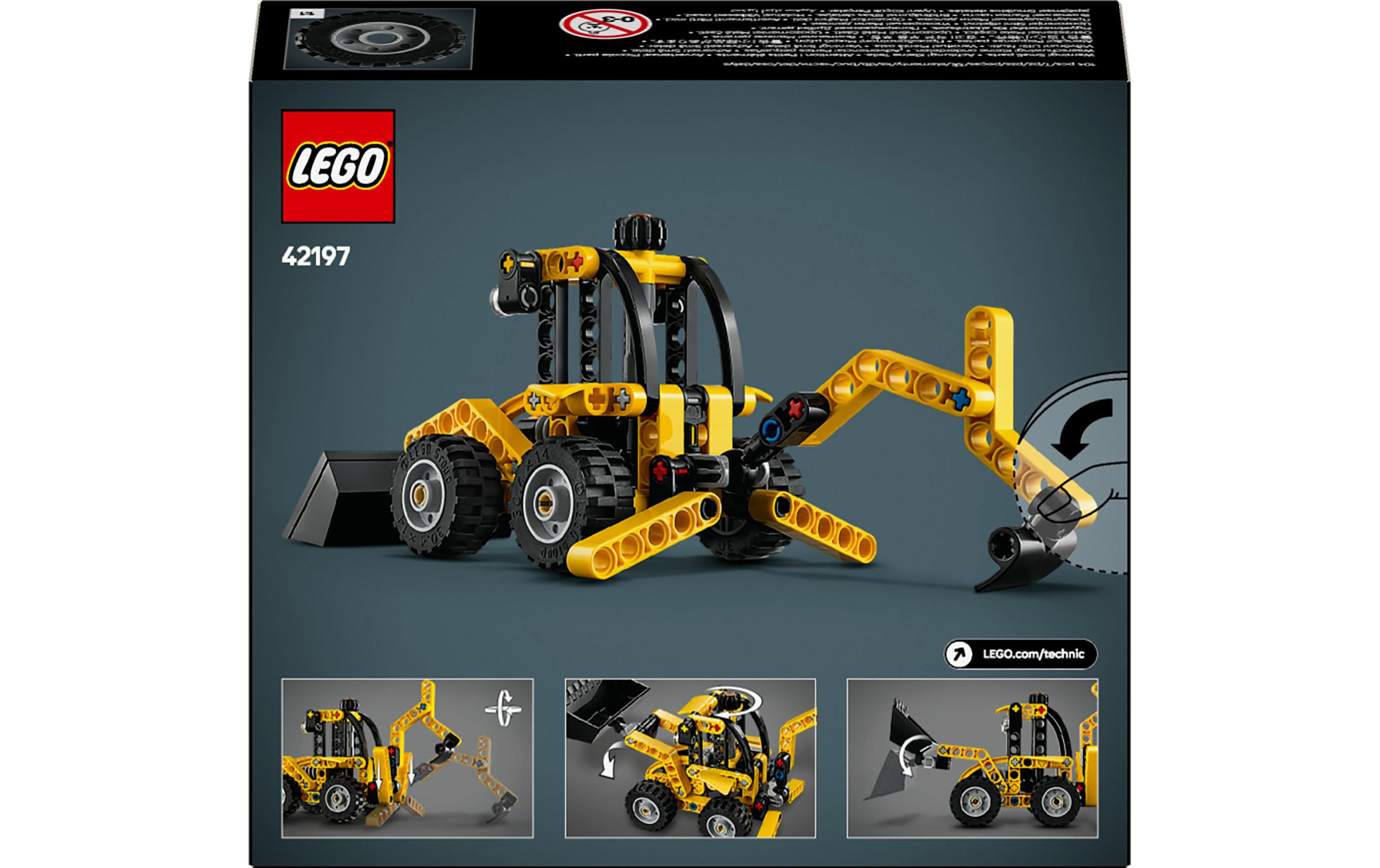 Technic Baggerlader 42197Baubarer Spielzeugbagger