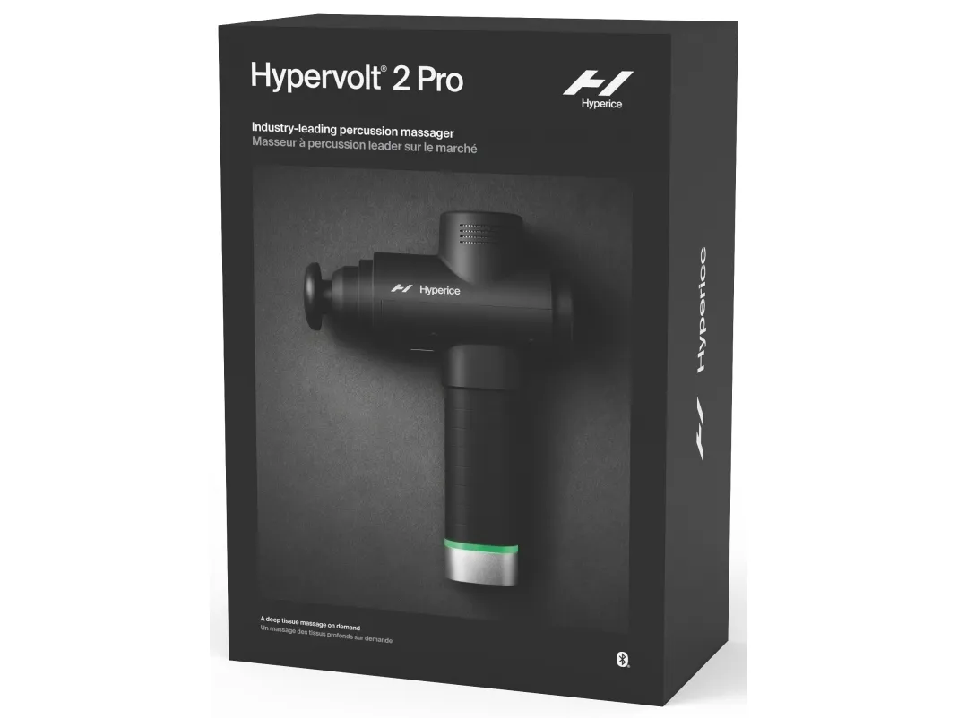 HyperIce Hypervolt 2 Pro, Perkussiv massage, Universel, Sort, Batteri, 90 W, 180 min.