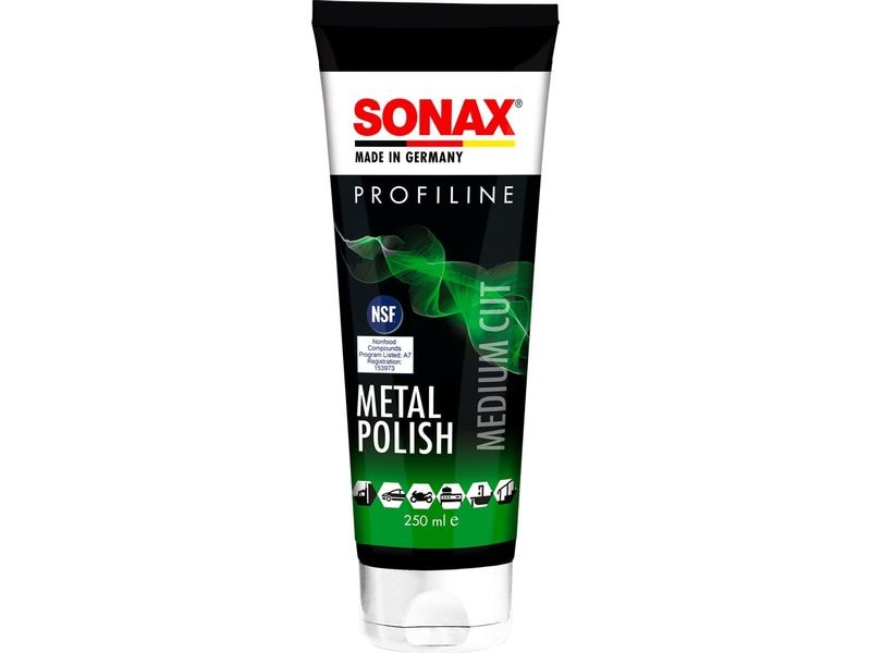 Sonax PROFILINE Metallpolitur, 250 ml Für Alu, Messing, Chrom, Edelstahl