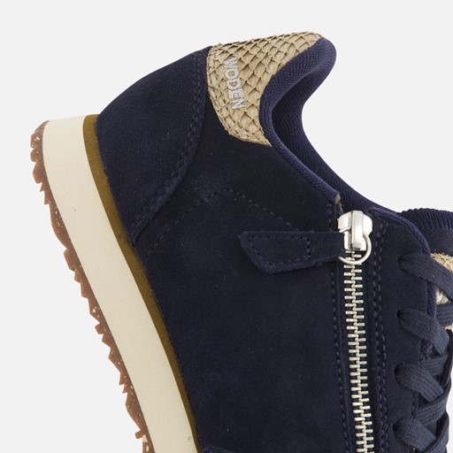 Woden Ydun Sneakers blauw Suede