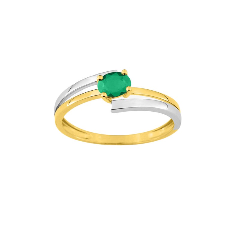 Bague femme - Emeraude - Or 18 Carats