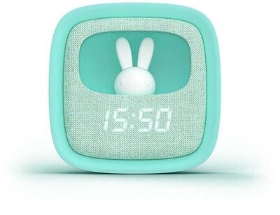 MOB Vekkeklokke med Lys Billy Clock, Lyseblå