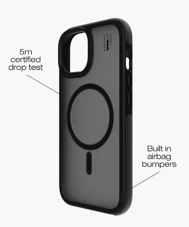 iPhone 16e / 15 MagSafe Hardcase Hülle Bumper Case Recycled (IDBPCMS-I2361-01) - Schwarz