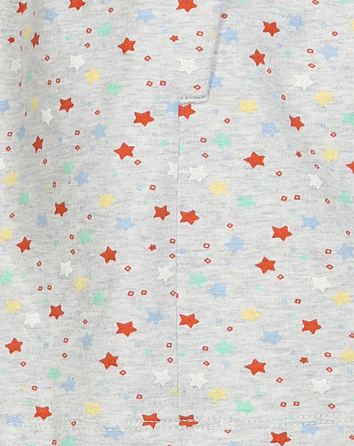 Langarm-Tunika LITTLE STARS mit Leggings in grau melange