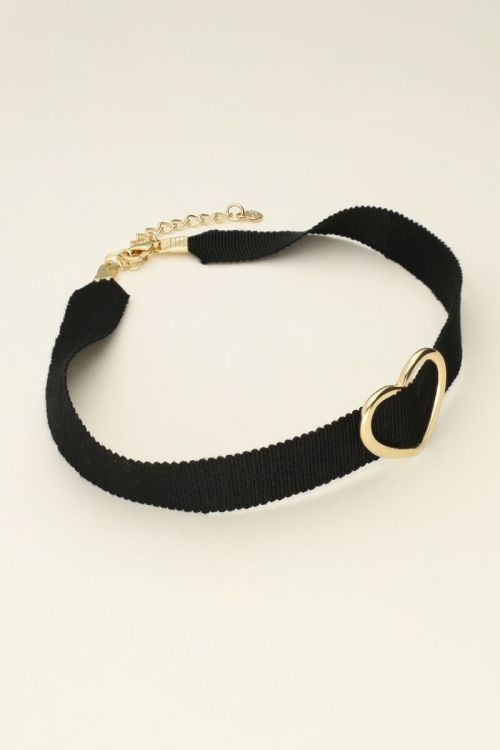 Verstelbare choker met hart