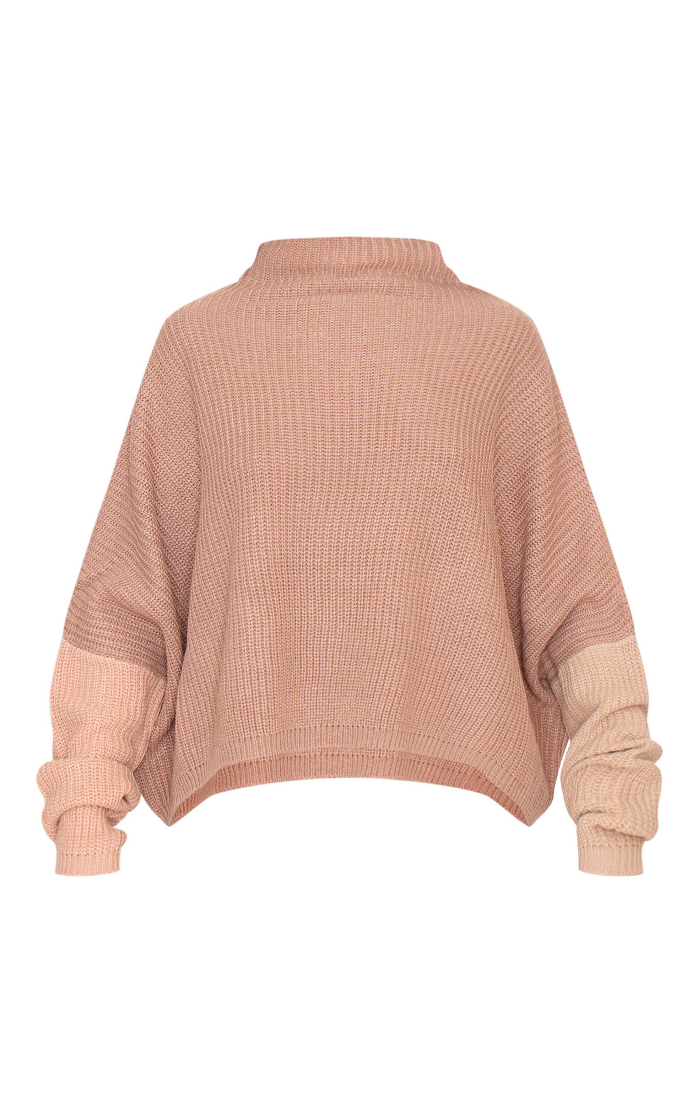 Gris Pierre Synthétiquell Oversize À Blocs De Couleur