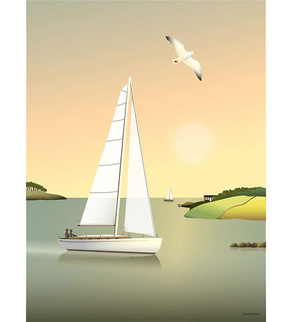 Vissevasse Poster - 30x40 cm - Sailboat