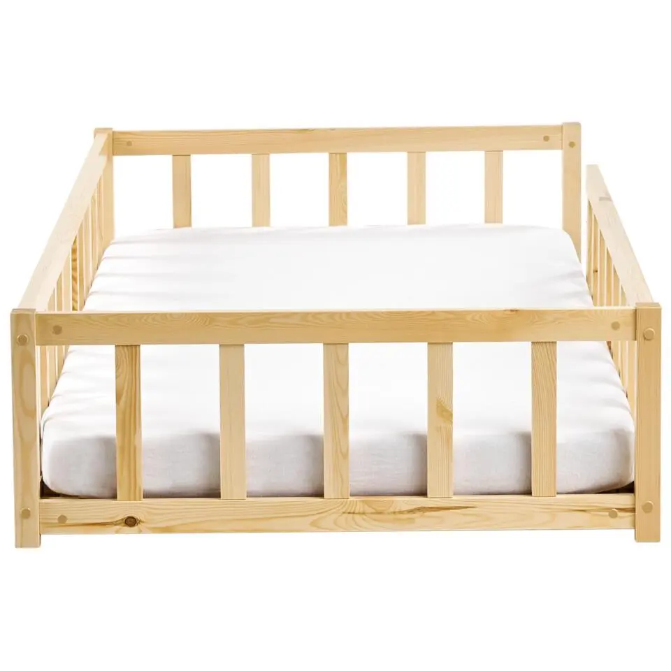 MEYMAC - Kinderbed - Lichtbruin - 90 x 200 cm - Dennenhout