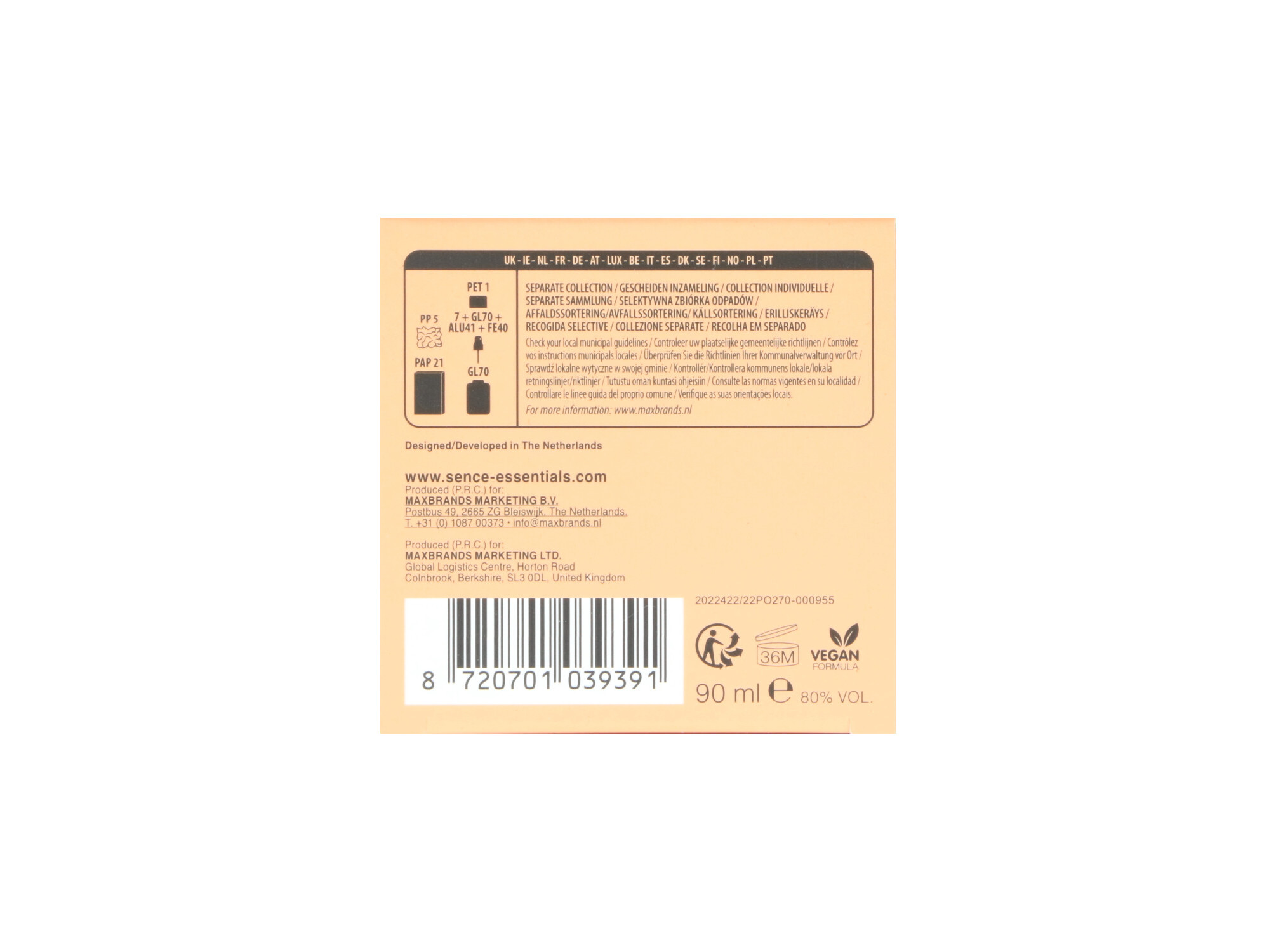 PERFUME SENCE SUNSET LOVER 90ML